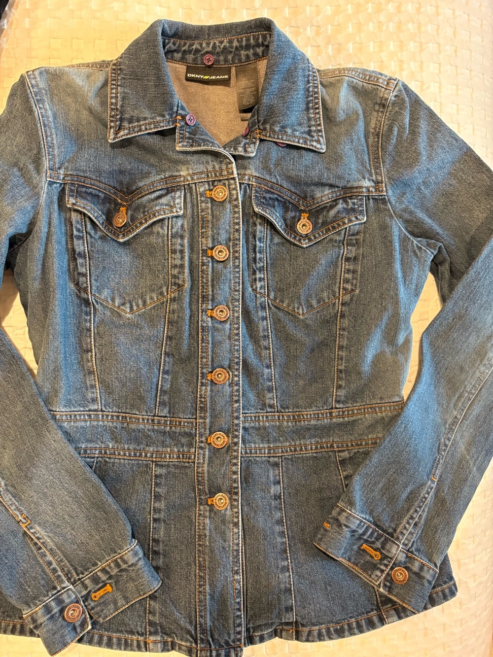 Y2K DKNY Jeans Indigo Denim Jacket
